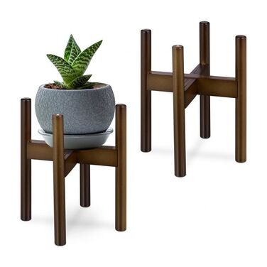 Relaxdays Plant Stands Набір з 2 темно-коричневих