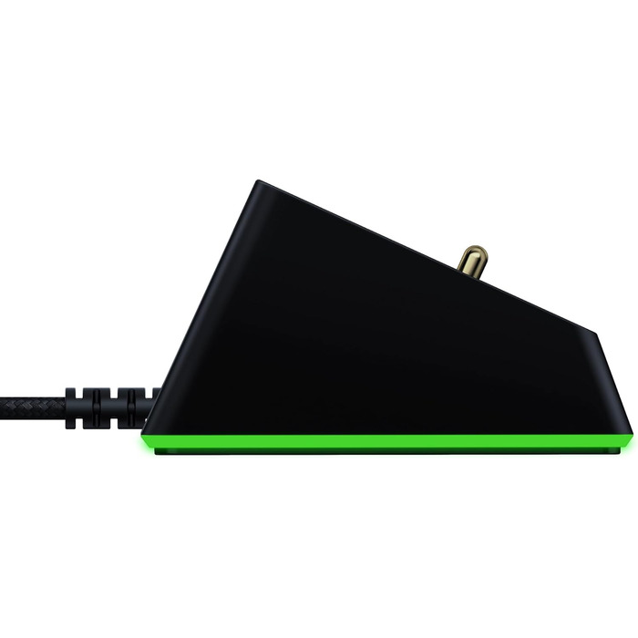 Підставка для навушників Razer Chroma з USB-хабом та RGB-підсвічуванням (7.1 Surround Sound, інтегрована підставка, протиковзкий фундамент) Білий (Чорний, Mouse Dock Chroma, Single)