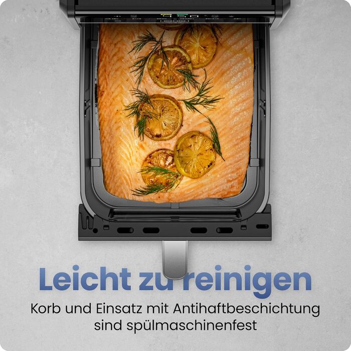 Фритюрниця Chefman TurboFry 8.5 л, 6-в-1, чорна: смаження, випікання, гриль, розігрів, гідратація, розморожування