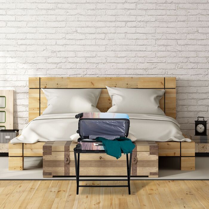 Підставка для валізи клапана, дерево Relaxdays