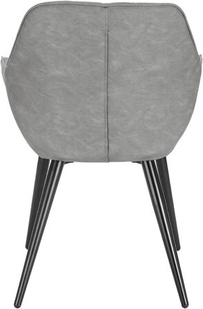 Крісла для їдальні WOLTU, 2 шт. в наборі: оббиті крісла з підлокітниками для кухні, вітальні, зелені, з металевими ніжками, штучна шкіра