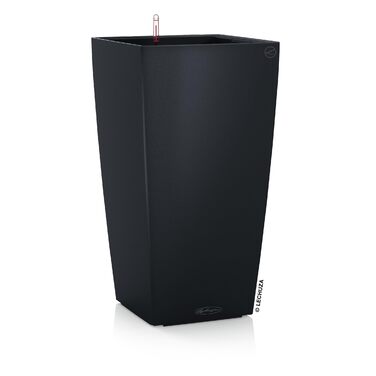 Lechuza Cubico Color 40 - Комплект для вирощування, сірий шифер, 39.5x39.5x75.5 см