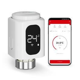 Smart термостат на радіатор 2 шт, Zigbee, бездротовий, з керуванням Tuya (Alexa, Google Assistant), енергозбереження