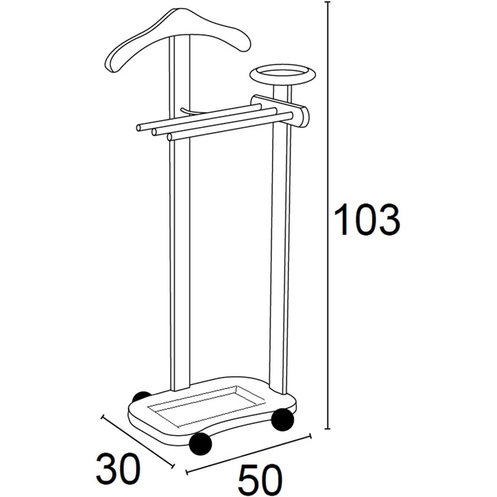 Дзеркало для спальні Arredamenti Italia ANTIMO, дерево, чорний колір
