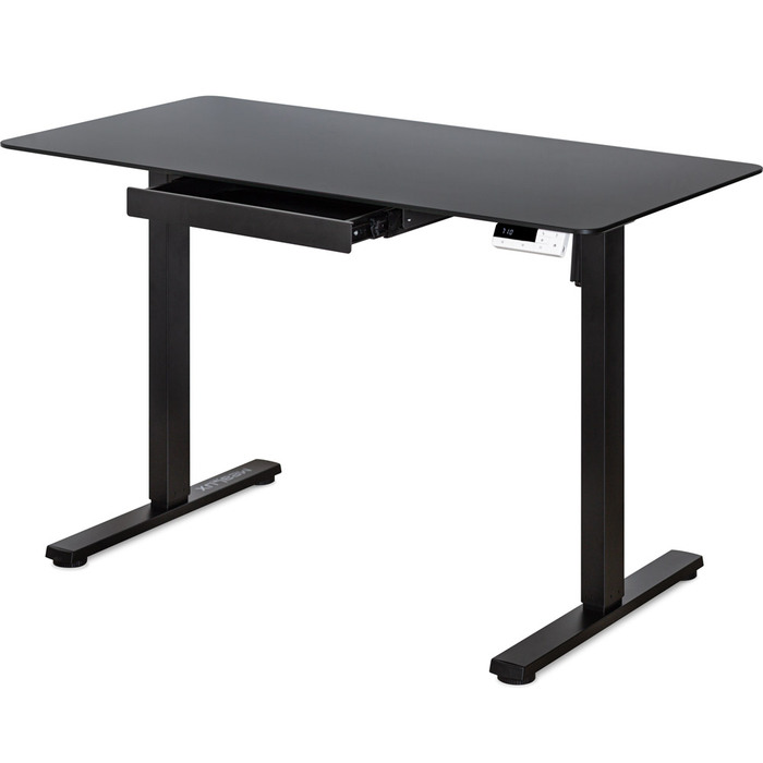 Стіл Mealux PowerDesk Glass Black з електрорегулюванням висоти (арт. EVO-201 Glass/Black)