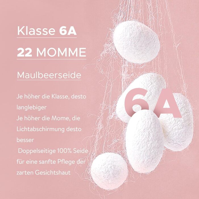 Маска для сну LitBear з 100% шовку маорі, для жінок та чоловіків, з регульованою стрічкою, рожевого кольору