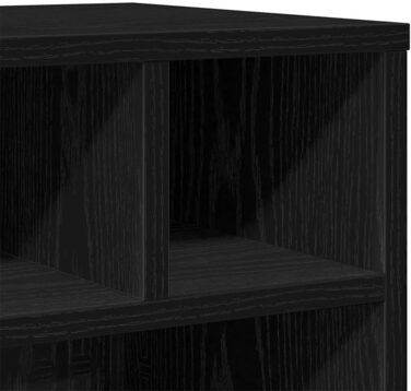 Підставка для принтера на колесах з полицями, білий ДСП, для офісу та робочого кабінету (Чорний дуб)