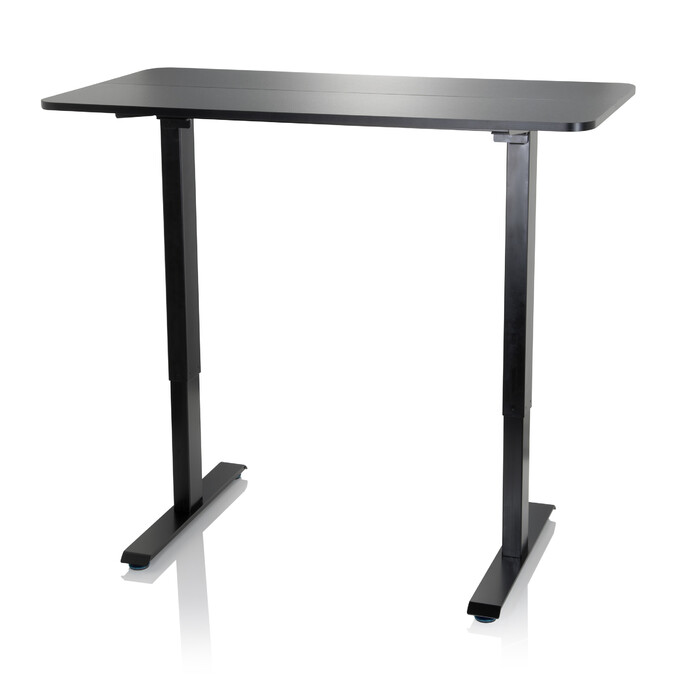 Робочий стіл STAND CR 120 x 60 з ручним регулюванням висоти, чорний колір, hjh OFFICE