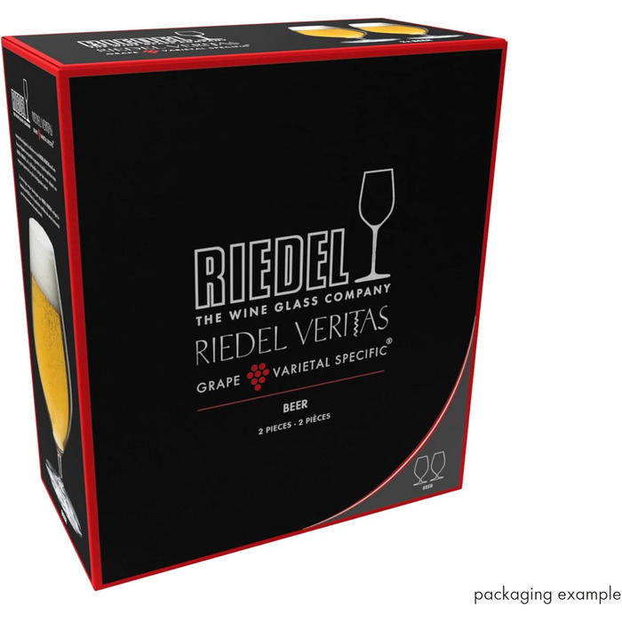 Набір склянок для пива Riedel Veritas, 2 шт. - прозорі