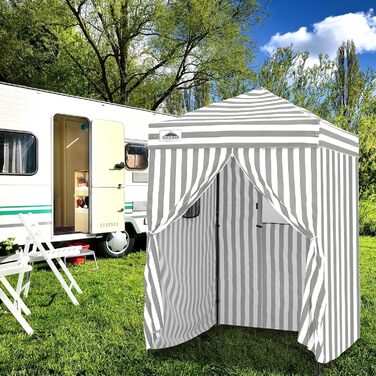 Розкладана переодягальня Eagle Peak Flex Ultra Compact - 1.2 x 1.2 м (5x5 ft) для басейну, фотосесій та кемпінгу, білий колір