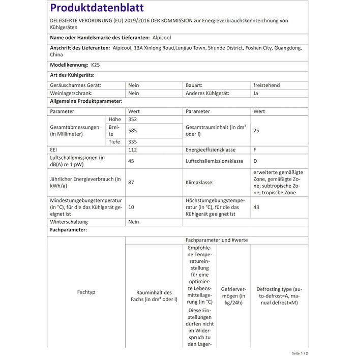 Автохолодильник VEVOR 35л нержавіюча сталь 12/24V DC & 220V AC, портативний компресорний холодильник -20°C до +20°C для авто, вантажівок, кемпінгу