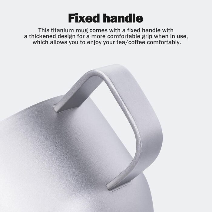 iBasingo чашка для еспресо Titan 200мл, подвійні стінки, нержавіюча сталь, для лате, капучино, какао, чай, подорожі, кемпінг, ультралегка, міцна