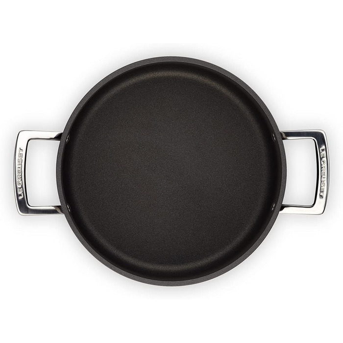 Каструля Fleischtopf Le Creuset з антипригарним покриттям, Ø 24 см, для всіх типів плит (включно з індукцією), антрацит/срібло