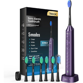 Електрична звукова зубна щітка Ritter Lila з 5 режимами, таймером та акумулятором на 90 днів