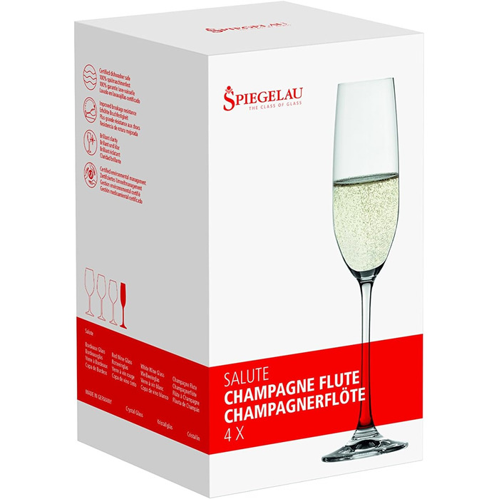 Салют, Флейта шампанського 4 келихи для шампанського (4720175)