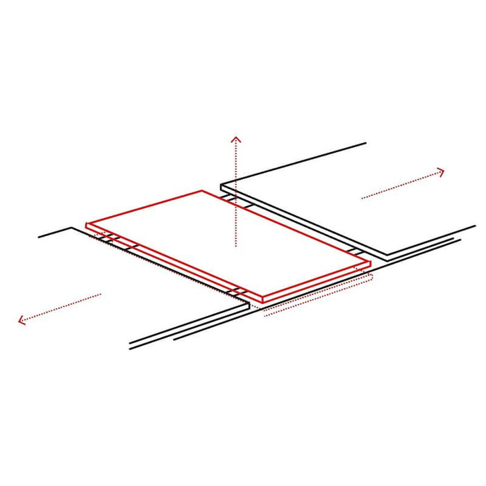 Стіл FRESNO 120(180)X80 дуб/чорний каркас