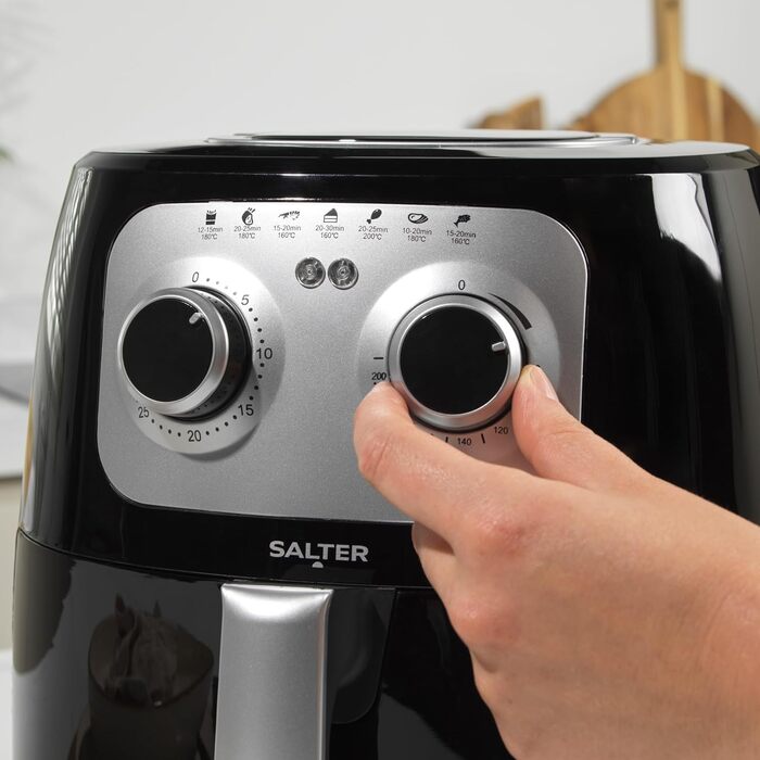 Фритюрниця Salter 4.2 л ручна, без масла, EK6364VDE – мультикухня для приготування м'яса та риби