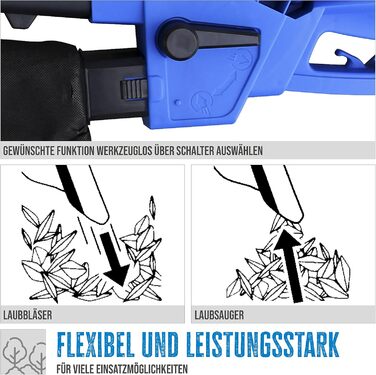 Güde GLS 3000 Vario: потужний листозбірник та подрібнювач листя (230 В, 3000 Вт, регулювання швидкості)