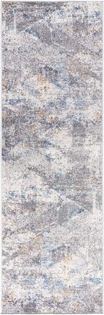 Килимове покриття Mazovia - сучасне, з коротким ворсом - ширина 80 см Сіро-блакитний