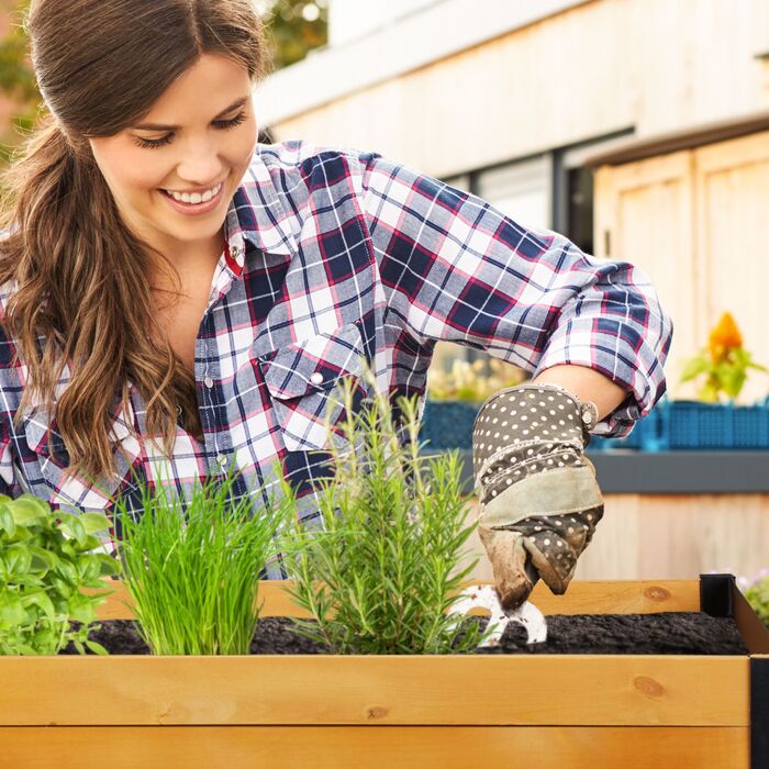 Грядка Relaxdays з дерева