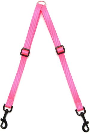 Муфта для ходьби Max & Zoey шириною 3/4 дюйма, середнього розміру, яскраво-рожевого кольору