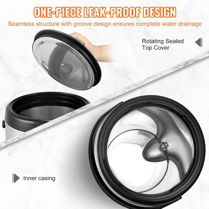 Диспенсер для напоїв VEVOR 17.2 л з нержавіючої сталі - гарячий та холодний, для кави, молока, соку, води