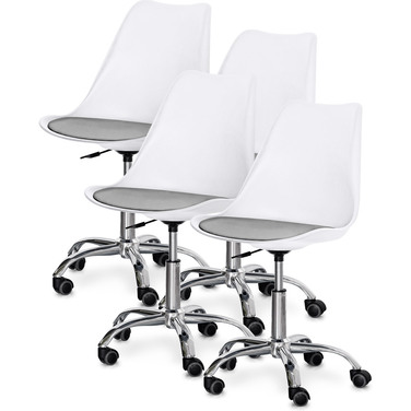 Комплект (4шт) крісло Evo-Kids Capri White / Grey (арт H-231 W/G -Х4)
