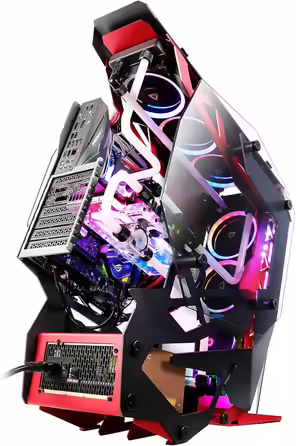 Ігровий корпус Antec Torque Midi-Tower чорний/червоний, алюмінієвий, підтримка ATX/EATX/ITX/Micro ATX