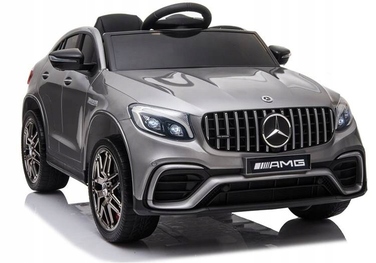Дитячий електромобіль Mercedes-Benz GLC 63S LIFT, сріблястий лак, 4x4