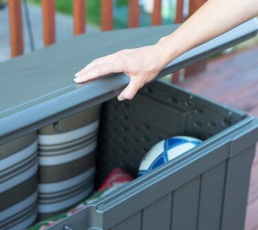 Садовий ящик Lifetime 60089 Ultra-Resistente 127x64x67 см коричневий UV100 - пластиковий контейнер для саду