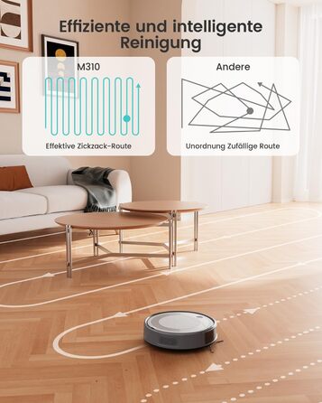 Робот-пилосос LEFANT 4500Pa: потужне прибирання, уникнення перешкод, для тварин, керування через додаток/Alexa