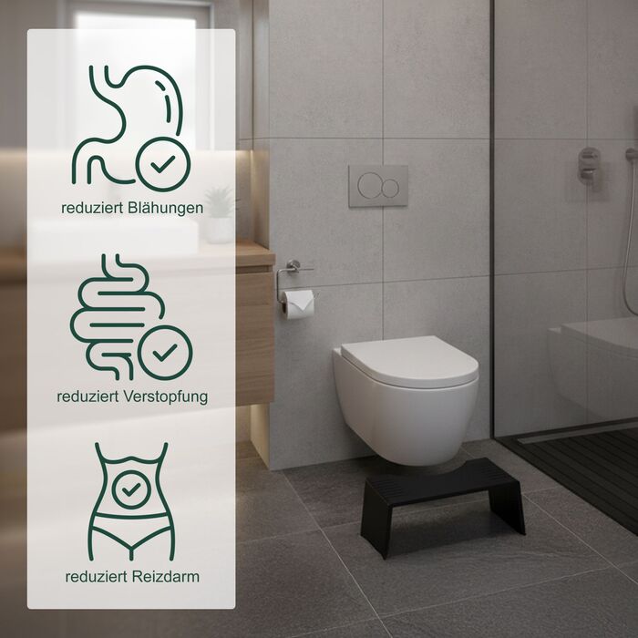 Складаний табурет для туалету Relaxdays з бамбука