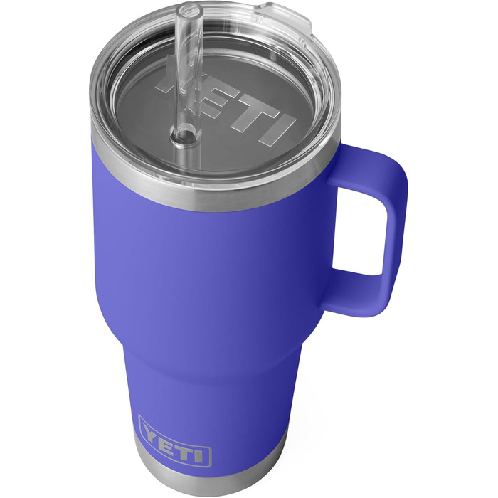 Термокружка YETI Rambler з кришкою-соломинкою, 1 л (35 oz), колір Ultra Marine Violet