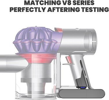 Змінна батарея V8 6000 мАг для пилососа Dyson V8 (включає 2 фільтри, викрутку, 3 гвинти, щітку)