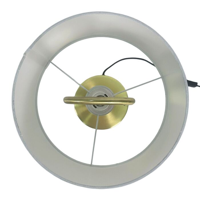 Relaxdays Настільна лампа U-подібної форми з лляним абажуром