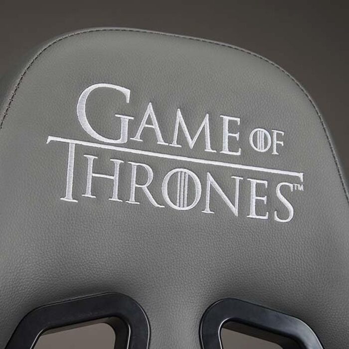 Ігровий крісло Game of Thrones: комфортний, регульований, ергономічний, з підголівником та підлокітниками - чорний