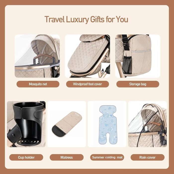 Дитяча коляска 3 в 1 Kinderwagen SK20-Schwarz: система подорожей, автокрісло, прогулянкова коляска, комбінована, з дощем, москітна сітка, алюмінієвий каркас, для дітей 0-4 роки