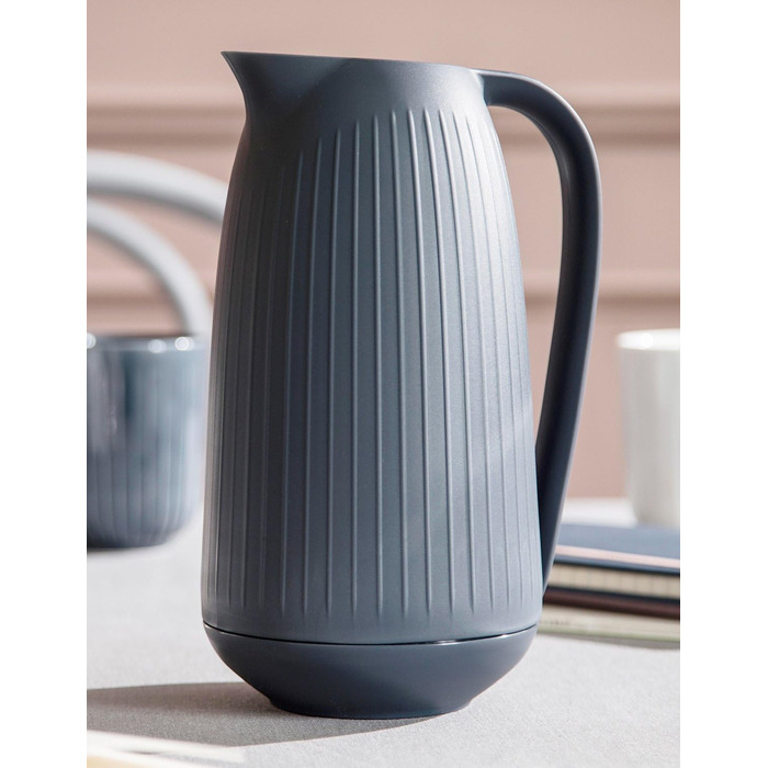 Термос Kähler Isolierkanne 1.0 л Hammershøi для чаю та кави, білий (1л, сірий)