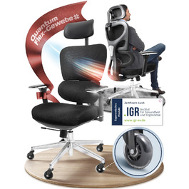 Офісний стілець CleverSeat Ergonomisch - регульований, для дому та геймінгу, до 150 кг
