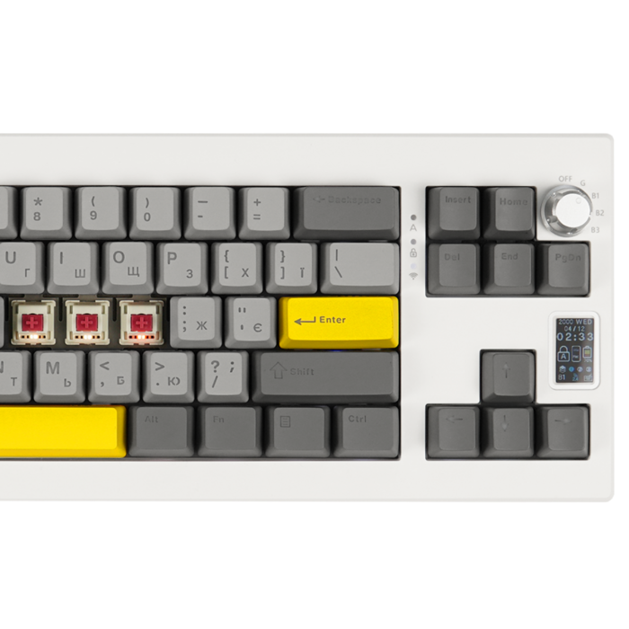 Клавіатура механічна бездротова EPOMAKER Shadow-X Mulan White (SHX-W-M)