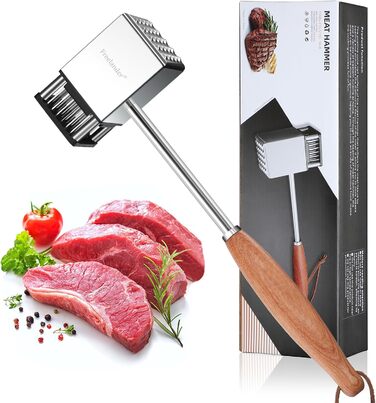 Пресс для бургерів Freelander з чавуну, набір для приготування смашених бургерів (діаметр 17.6 см, 20.5 см), прес для гриля з термостійкою ручкою, великий прес для гамбургерів, стейків, сендвічів (сріблястий)