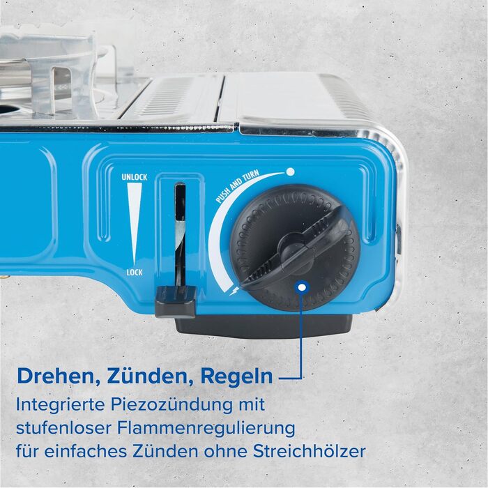 Газовий набір для кемпінгу Campingaz Camp'Bistro з 1 пальником, 2200 Вт, у кейсі