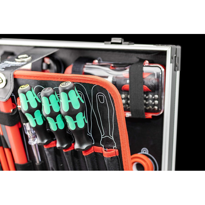 Набір інструментів Meister 131 предметів Knipex & Wera в алюмінієвому кейсі - професійний валіза з інструментами для майстрів