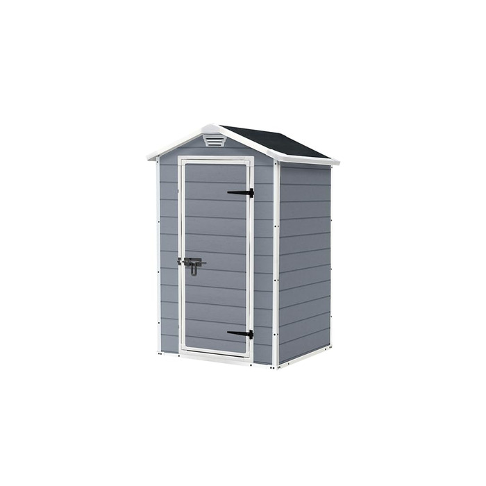 Сарай садовий Keter Manor 4x3 сірий, пластиковий, для дачі, 128x94x196 см