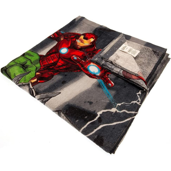 Пляжний рушник Carbotex Avengers, банний рушник, рушник для душу, бавовна, 70 см x 140 см (кольоровий Av211103-r)