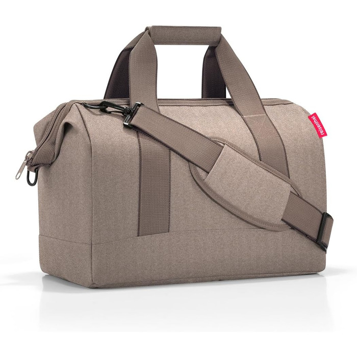 Сумка-органайзер Reisenthel Allrounder M – універсальна модель для подорожей, роботи та відпочинку, стильний дизайн, Herringbone Mokka