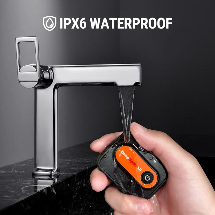 ThermoPro TempSpike Бездротовий термометр для гриля з радіусом 300м, цифровий, з двома зондами, для приготування м'яса, BBQ, рідини та кухні. Можливість посилення сигналу до 600м.