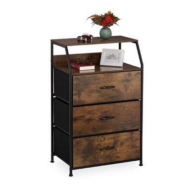 Комод Relaxdays з 3 висувними ящиками