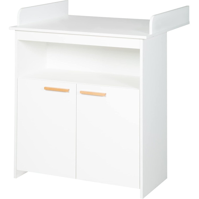 Комплект для дитячої кімнати Roba 'Антон' білий: пеленальний столик з 2 дверцятами, 1 поличкою, висота 90 см, пеленальний вкладиш