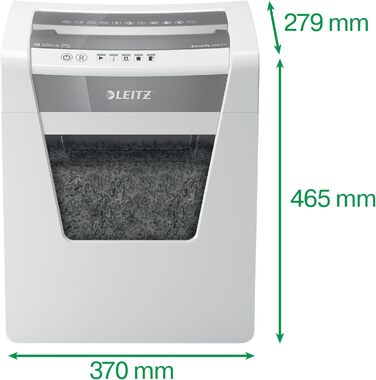 Шредер Leitz IQ Office P5 Mikroschnitt: 10 листів, для офісу, білий